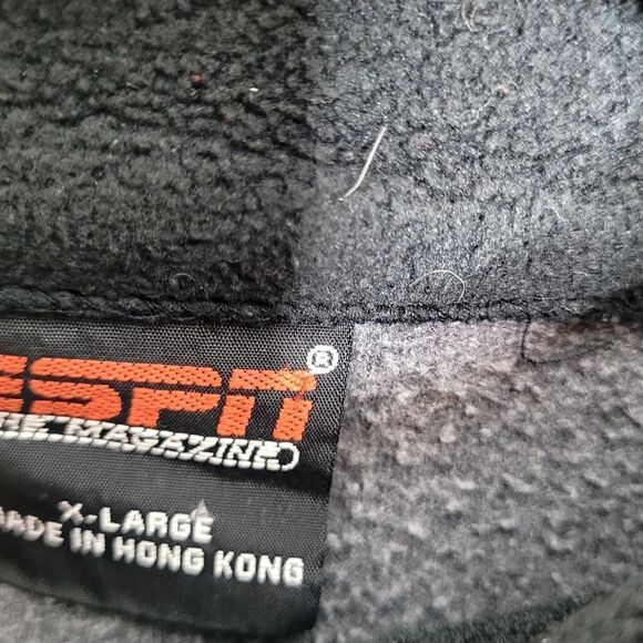 Vintage ESPN Magazine Fleece Pullover Quarter Zip Sweater Size XL - Picture 5 of 8